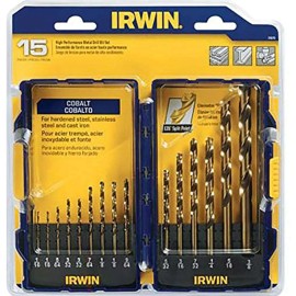 Irwin 316015 15 Piece Cobalt Drill Bits