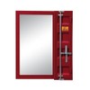 Acme Cargo Vanity Mirror in Red
