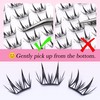 Sultrya Individual Cluster Lash Extensions Ultra Thin Wispy Lashes DIY