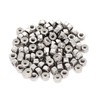 binifiMux 100pcs 10-24 Nylock Self Lock Nuts Nylon Inserted 304