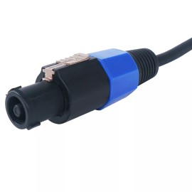 Sound Town Speakon to Speakon Speaker Cable, 50 Feet, 12 Gauge, Male to Male (STC-12NN50)