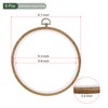YOKIVE 5 Pcs Embroidery Hoops Frame, 16cm Round Cross Stitch