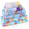 100 Pack Cute Animal Pencil Erasers Bulk, Jelly Dinosaur Fruit