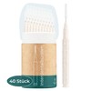 VIGOROUS® Pack of 40 Sustainable Interdental Brushes, ISO 3, 0.6