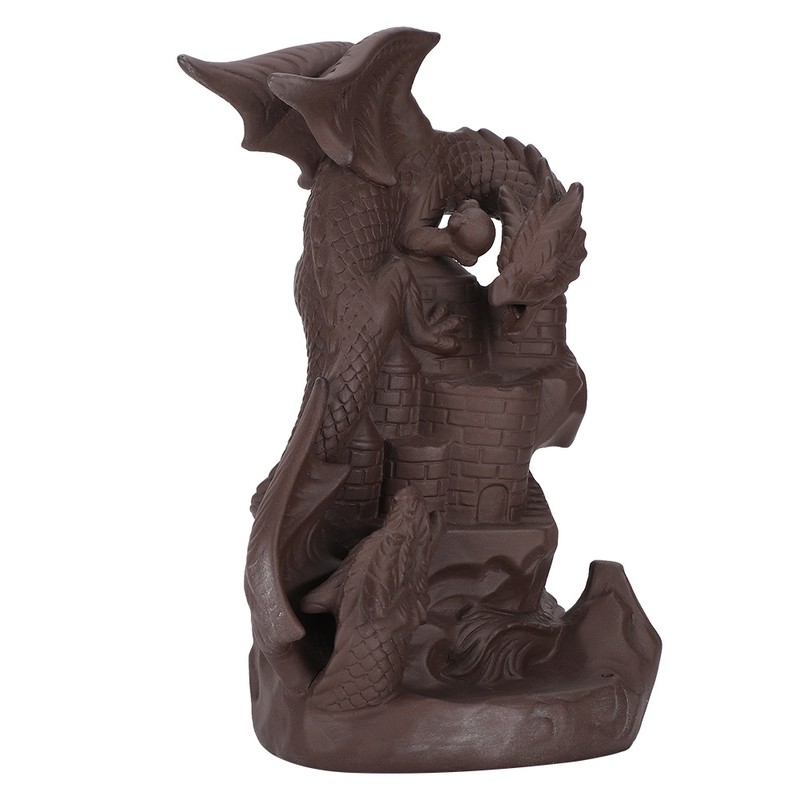 Backflow Incense Burners Dragon Shape Purple Sand Waterfall Burners Home