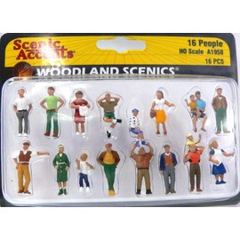 Micro-Mark Woodland Scenics® 16 People - HO Scale