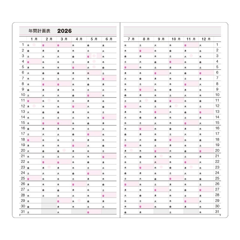 Collect Notebook, 2026, Monthly Planner, Apartment Diary, Horizontal Size, Navy