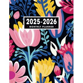 2025-2026 Monthly Planner: with Holidays (Two years from January 2025 to December 2026)