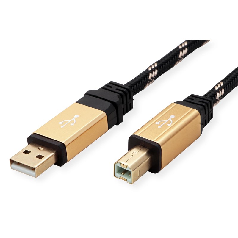 Markenprodukt gold USB 2.0 Kabel, 4.5m