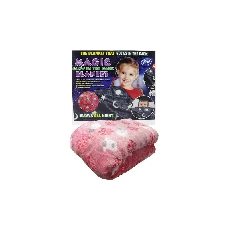 Shine Frazada Mágica Luminosa Brilla En La Obscuridad