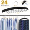 Upgraded Tie Rack Tie Hanger 24 Hooks Wooden Tie Organizer,
