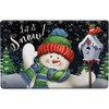 Snowtime Snowman Winter Comfort Mat 30" x 18" Briarwood Lane