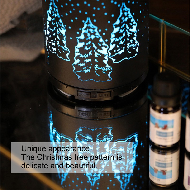 100ml Automatic Aroma Diffuser Christmas Tree Pattern Essential Oil Column