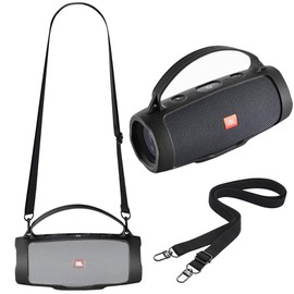 Ferbao Protective Case Cover for JBL Charge 4 / Charge Essential 2 Speaker,Silicone Carrying Case with Shoulder Strap for JBL Charge ES 2/Charge 4(Black)