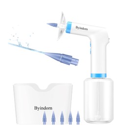 Byindorn Ear Wax Removal Kit – Ear Cleaning Tool with Ear Irrigation Flushing System – Electric Ear Cleaner with LED Lights, 4 Cleaning Modes – Earwax Removal Kit with 6 Reusable Tips & Ear Wash Basin