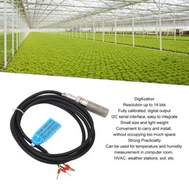 FS200 SHT45 Soil Temperature Humidity Sensor Soil Sensor Digital Soil Temp Humidity Sensor Probe DC3.3V