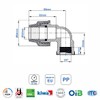 SmartProduct PP Angle 90 Degree with Internal Thread 32 mm