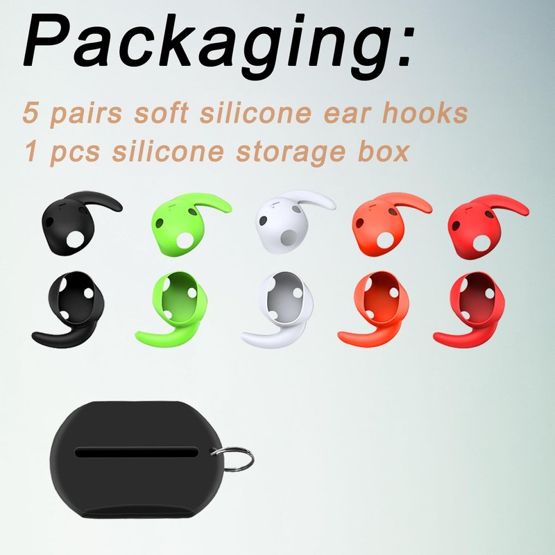 Luckvan Silicone Ear Hook for Beats Studio Buds+Earbuds Cover for