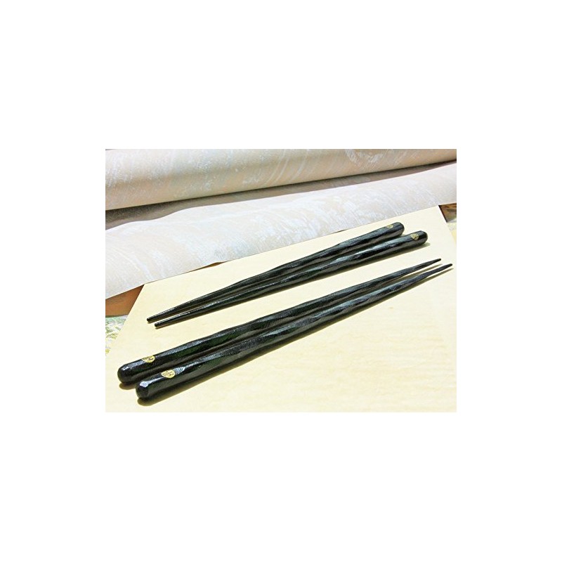 < 若狭 小浜 Officer 左衛門 >▼ kezuri Chopsticks ebony [1