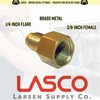 LASCO 17-4613 1/4-Inch Flare by 3/8-Inch Female Pipe Thread Brass