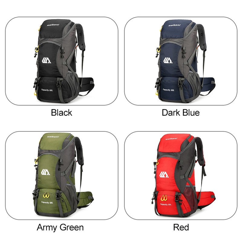 50L Water Resistant Hiking Backpack Outdoor Sport Daypack Travel Bag