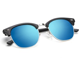 KALIYADI Polarized Sunglasses for Men and Women Semi-Rimless Frame Driving Sun glasses UV Blocking