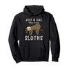 Just A Girl Who Loves Sloths Hoodie Funny Cute Sloth