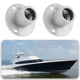 Briny River 2pcs 25mm 1 Inch Round 316 Stainless Steel Marine Drain Plug Boat Bilge Plug Tapered Thread