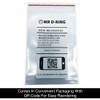 JIS Size G25 Metric O-Ring, Buna-N (NBR) 70 Duro Black