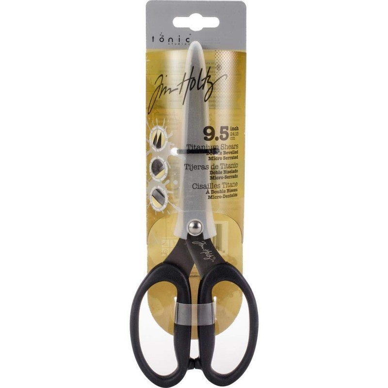 Tim Holtz Micro-Serrated Titanium Shears & Snips Scissor Set, 9.5