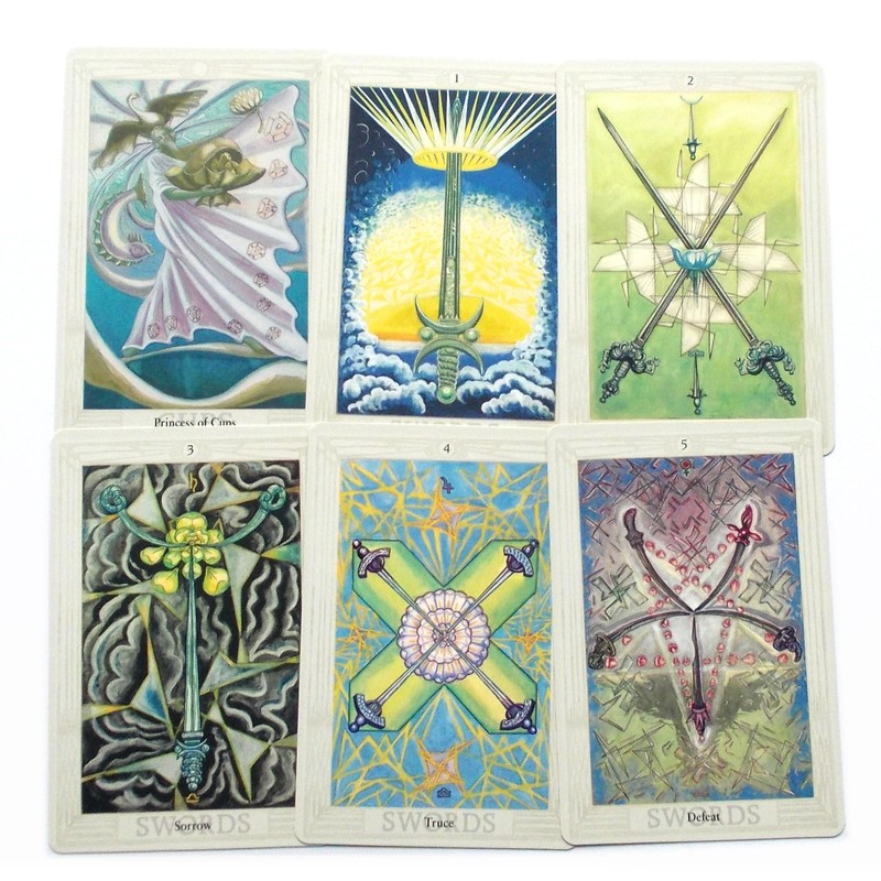 Green Cross Toad Aleister Crowley Thoth Tarot 78 Cards Deck