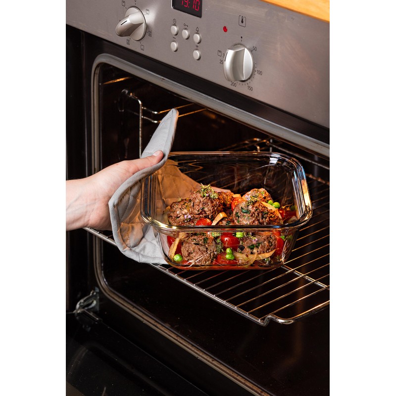 PIREX Food Storage Container, Multicolor, 16x16x6cm