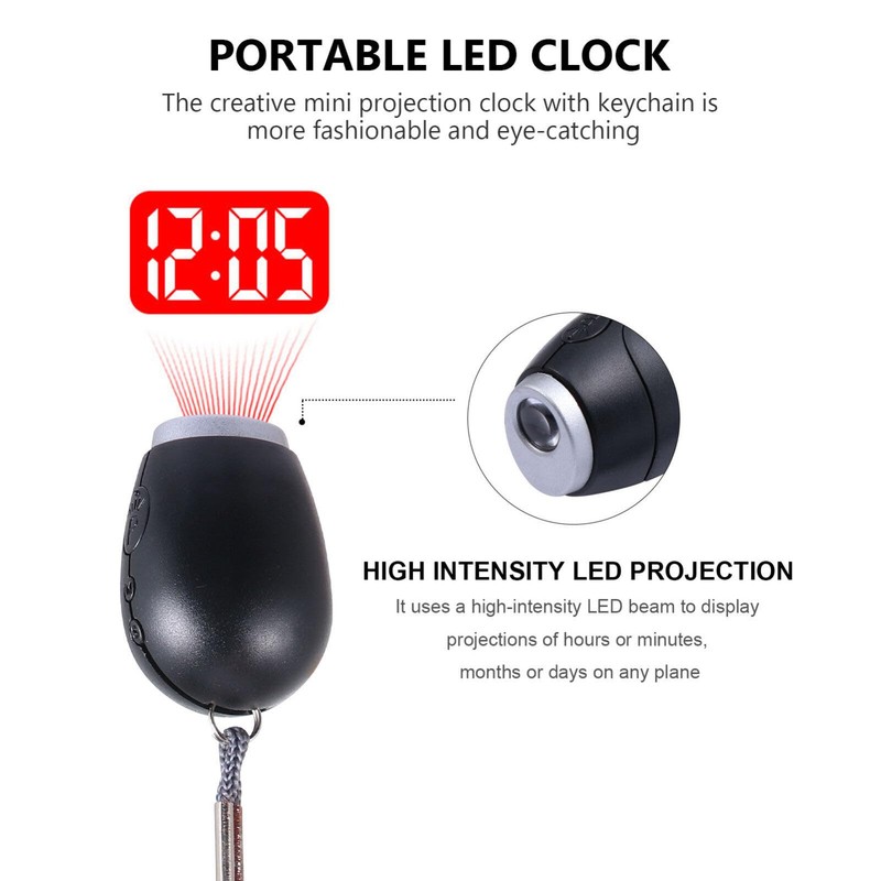 Gatuida 2 Pcs Electronic Projection Clock for Bedroom Ceiling Night