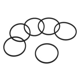 uxcell 16oz or 20oz Replacement Rubber Lid Seals, 6 Pcs 2.4" Diameter O Shaped Resealable Lid Gaskets for Stainless Steel Insulated Tumbler Mugs Cups Vacuum, Black