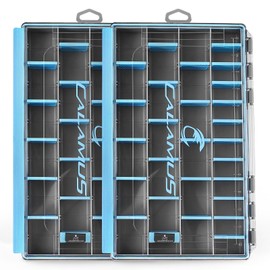 Calamus DryVault Waterproof Tackle Box, Sturdy 3700 Tackle Trays, Fishing Tackle Box Organizer With Removable Dividers, Lure Box and Terminal Tackle Storage