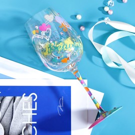 NymphFable 15oz Handgemalt Weingläser Du bist der beste Geschenkideen Personalisierte Geburtstagsgeschenk Für Frauen