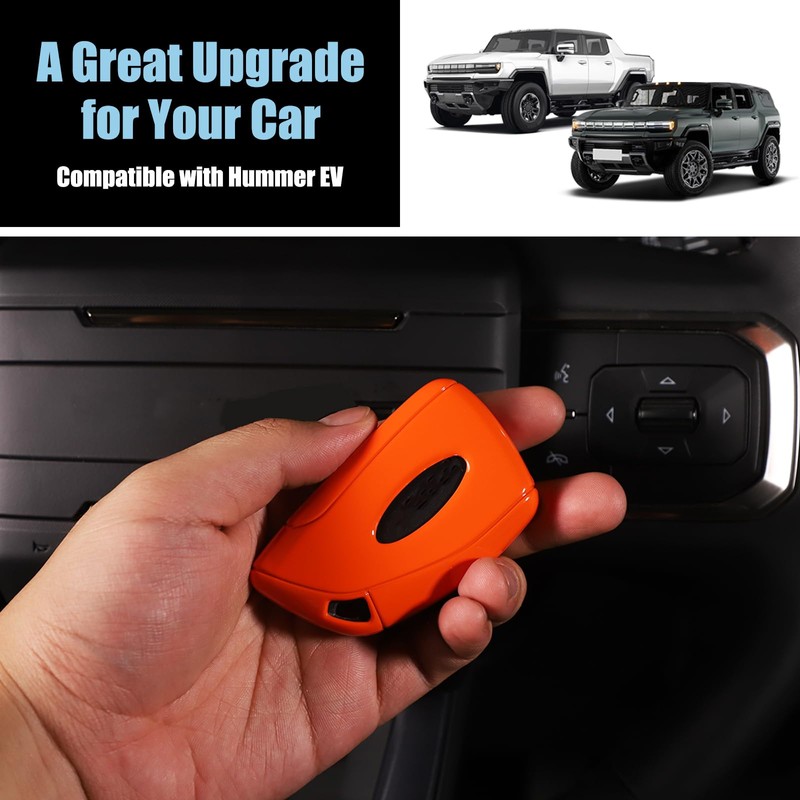 Key Fob Cover Compatible with Hummer EV 2022-2026 SUV/SUT ABS