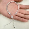 Pulsera Plata S925 Brazalete Ajustable Estrella Compatible Plata