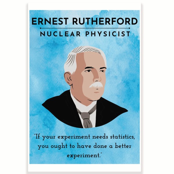 Ernest Rutherford Quote Classroom Poster - Science Classroom Poster -