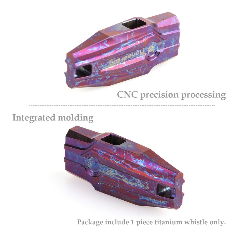 Hamans Emergency Whistles Titanium EDC Portable Whistle with Loud Sound