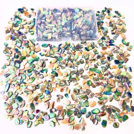 Abalone Shell Slices, Polished Abalone Slices for Inlay, Suitable for Abalone Shell Nail Art, Jewelry Making, luthiers, Guitar Wood Inlay, Musical Instrument Inlay, Bracelet and Necklace Decoration