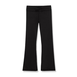 Lands' End Girls High Waisted Active Flare Legging Black Kids Large