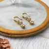 Philip Jones Gold Plated Graduated Drop Earrings Created with Zircondia®