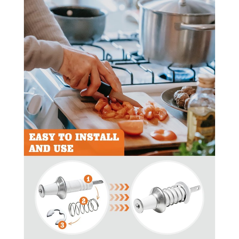 2PCS Gas Range Burner Ignitors Replace for Viking, PB040264 Spark,