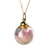 MadamLili Real Cherry Blossom Pink Glass Pendant Necklace - 925