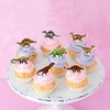 Cyodoos 45 Pcs Edible Dinosaur Cupcake Toppers Wafer Paper Dinosaur