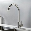 Kohonby Single Handle High Arc Brushed Nickel Kitchen Faucet Stainless