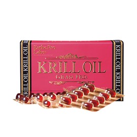 Esthe Pro Labo Gran Pro Krill Oil, 120 Capsules, Derived from Antarctic Okami, Contains Omega 3, DHA, EPA, Phosphate Type Astaxanthin, Additive-Free, Supplement, Prolab Holding