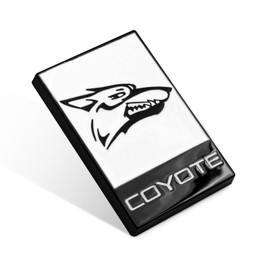 Forten Kingdom 1 pegatina con logotipo de cabeza de Coyote para guardabarros lateral o trasero del coche, color blanco