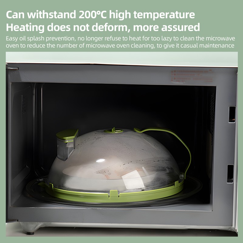 Microwave Splatter Cover for Food - Clear Microwave Splash Guard